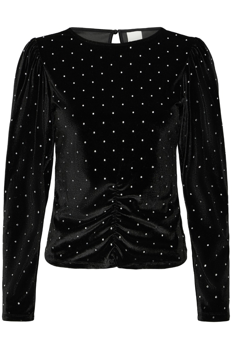 Ichi - Bluse Darla i Sort - Forudbestil nu!