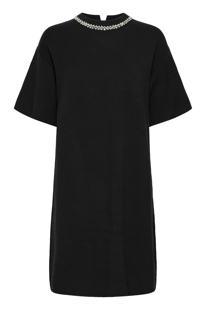 Ichi - Kjole - Dorise - Sort med Feminine Detaljer