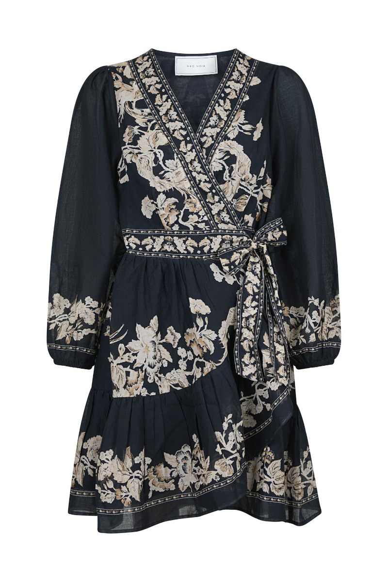 Neo Noir - Dorna Printed Voile Kjole - Udsalg!