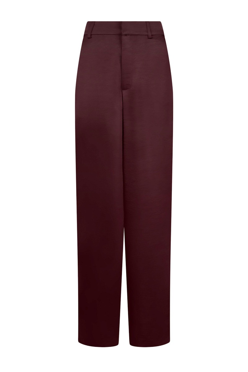 Neo Noir - Emmett Heavy Sateen Bukser - Bourgogne Nyhed