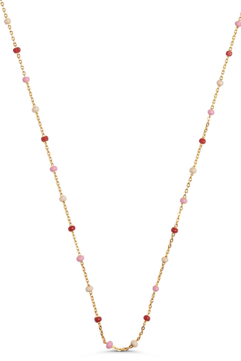 Enamel - Lola Halskæde i Rosa - Perfekt til Fest!