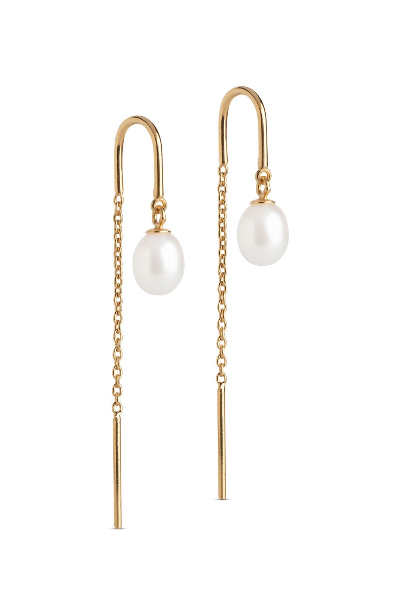 Enamel - øreringe - Eleanor Pearl Earring - Pearl