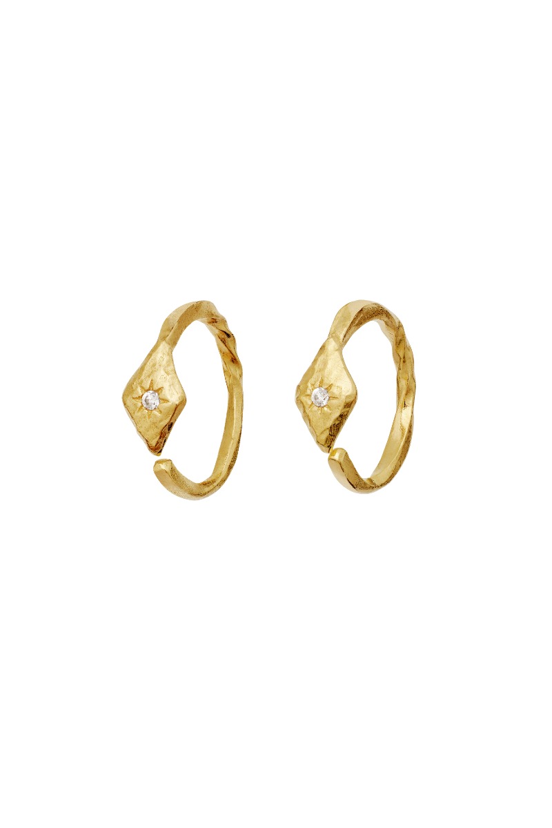 Maanesten Forte øreringe i guld - Elegant design!