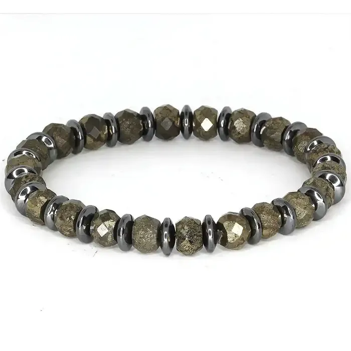 Eksklusivt Herrearmbånd I Hematit - 8 Mm