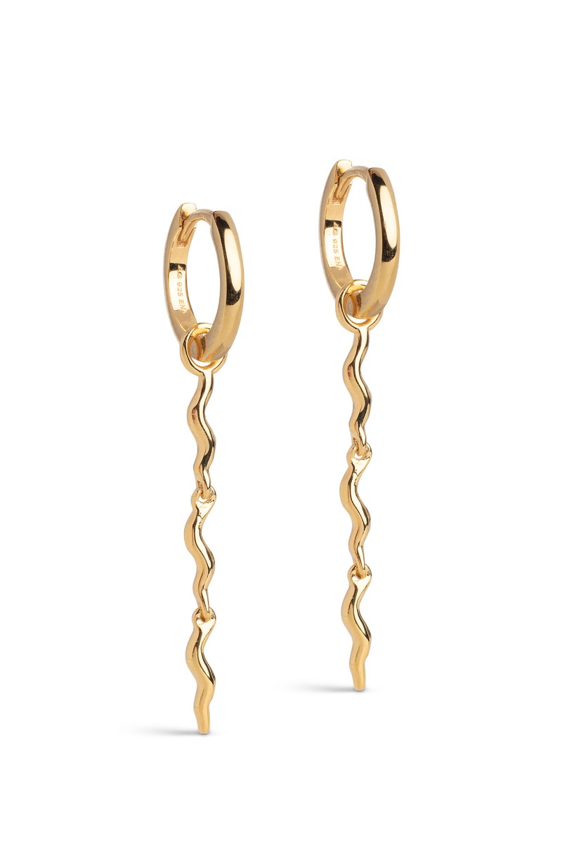 Enamel - øreringe - Hoops Hydrus - Gold