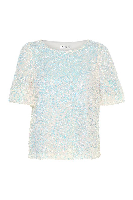 Ichi T-shirt med palietter - Festlig regnbue-design