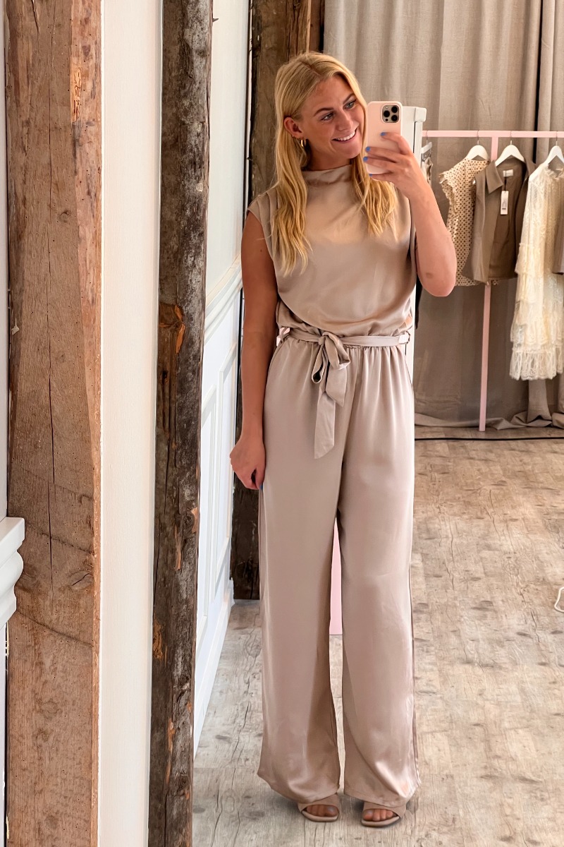 Sisters Point - Jumpsuit Guto-ju4 - Champagne Udsalg