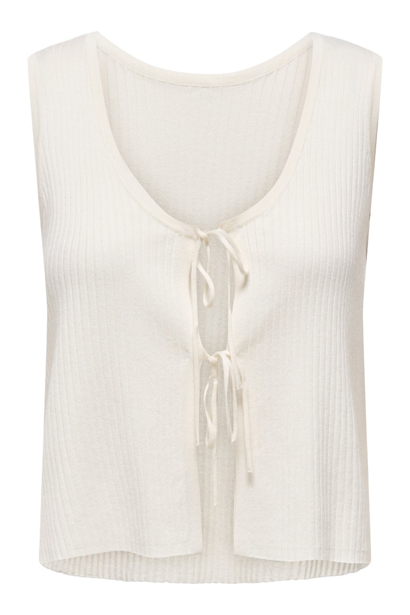 Jdy - Alexandra Sl Vendbar Top - Cloud Dancer Tilbud