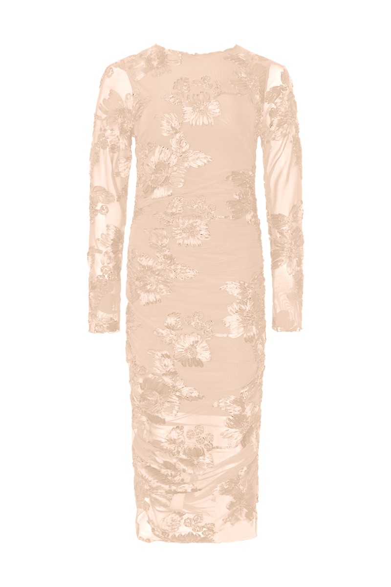 Noella - Lavinia Ls Kjole - Smuk 3D Blomstermønster