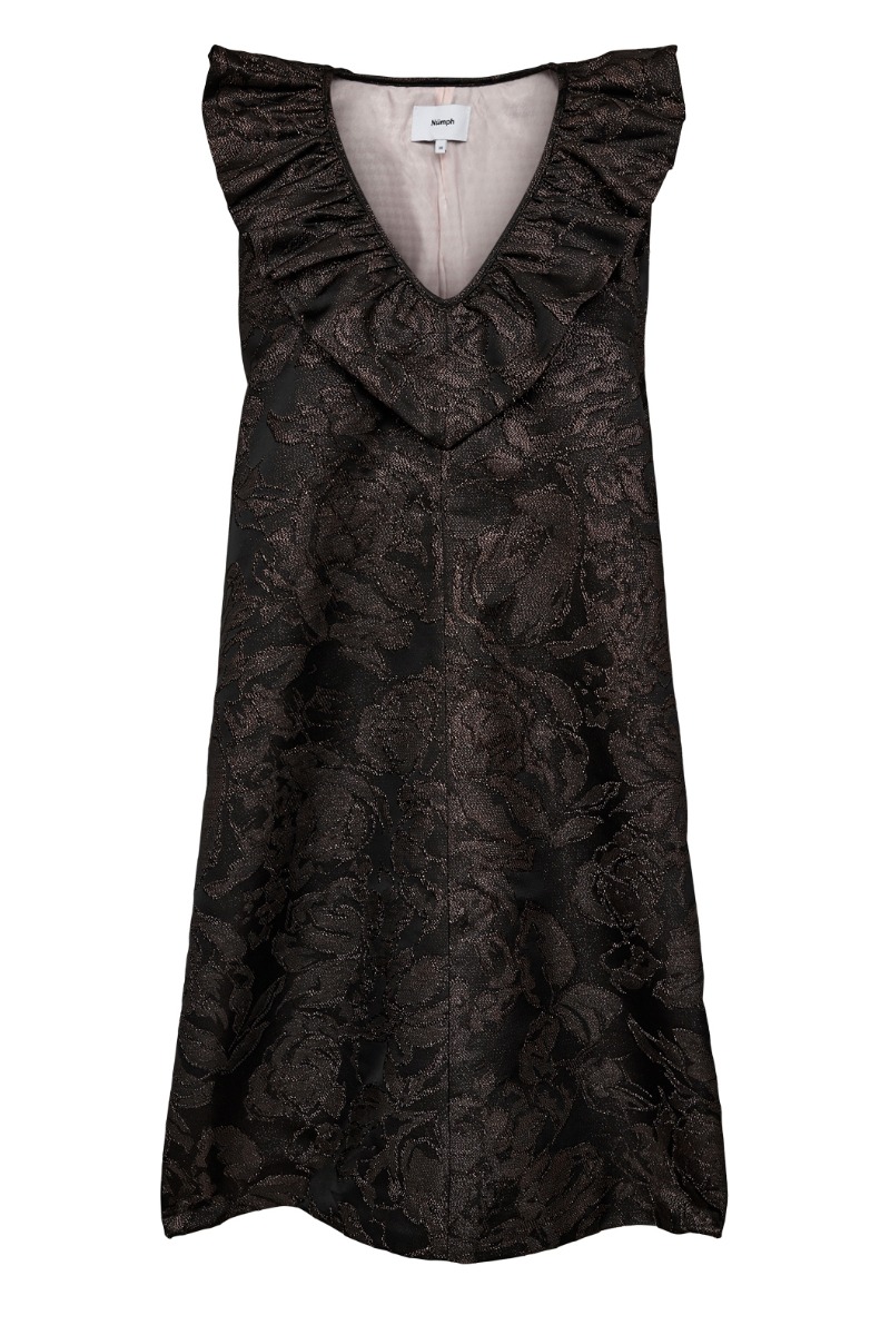 Nümph - Elegant Lika Kjole - Black Coffee - Nyhed