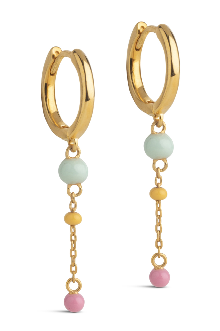 Enamel - Hoops Lola Bold øreringe - Farverig smykkeglæde