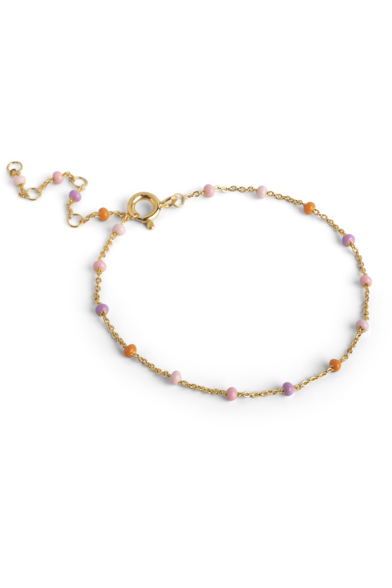 Enamel - Armbånd Lola - Blush i guldfarve - Smykke tilbud