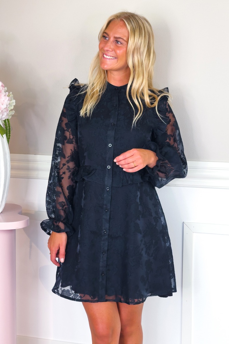 Elsket Af Lykke - Andrea Kort Kjole - Sort Elegance