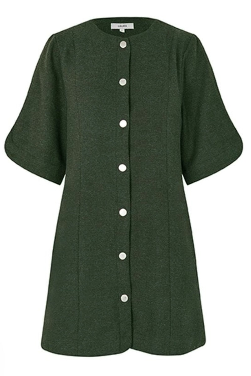 Mbym – Elegant Kjole - Baomino-m - Army Twill Tilbud!