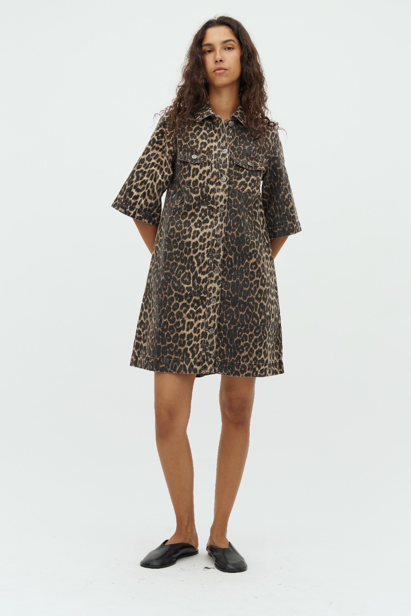 Mbym - Kjole - Mira-m - Leopard Mist - Sæsonens Must-Have!