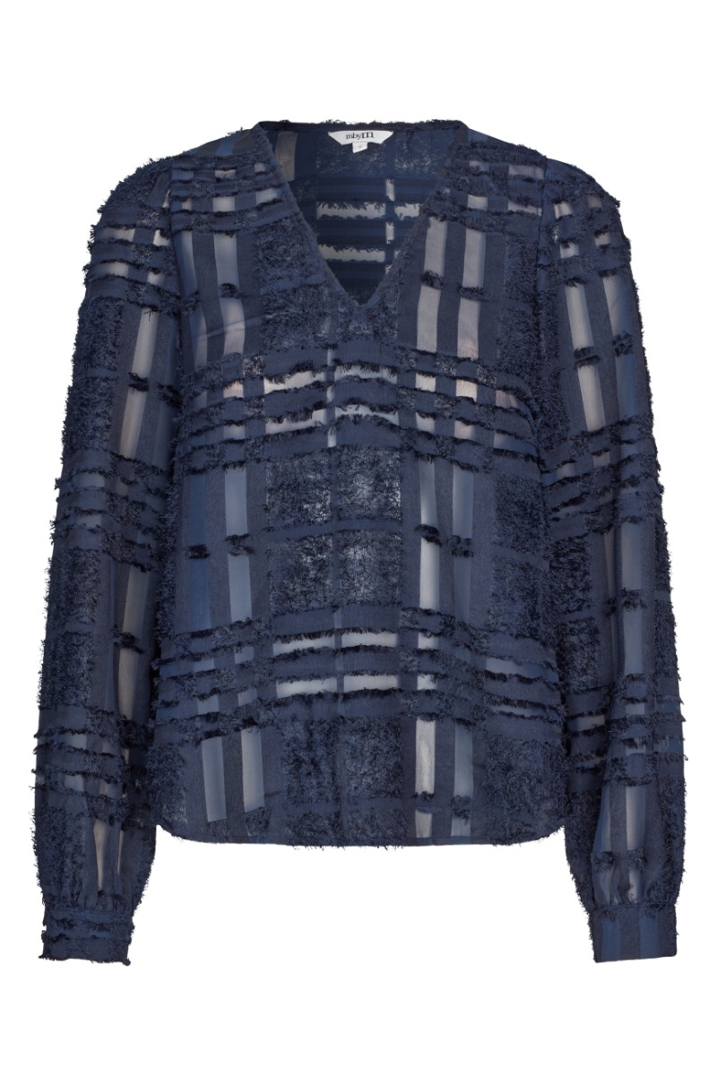 Mbym - Elegant bluse - Addily-m - Night Sky på udsalg