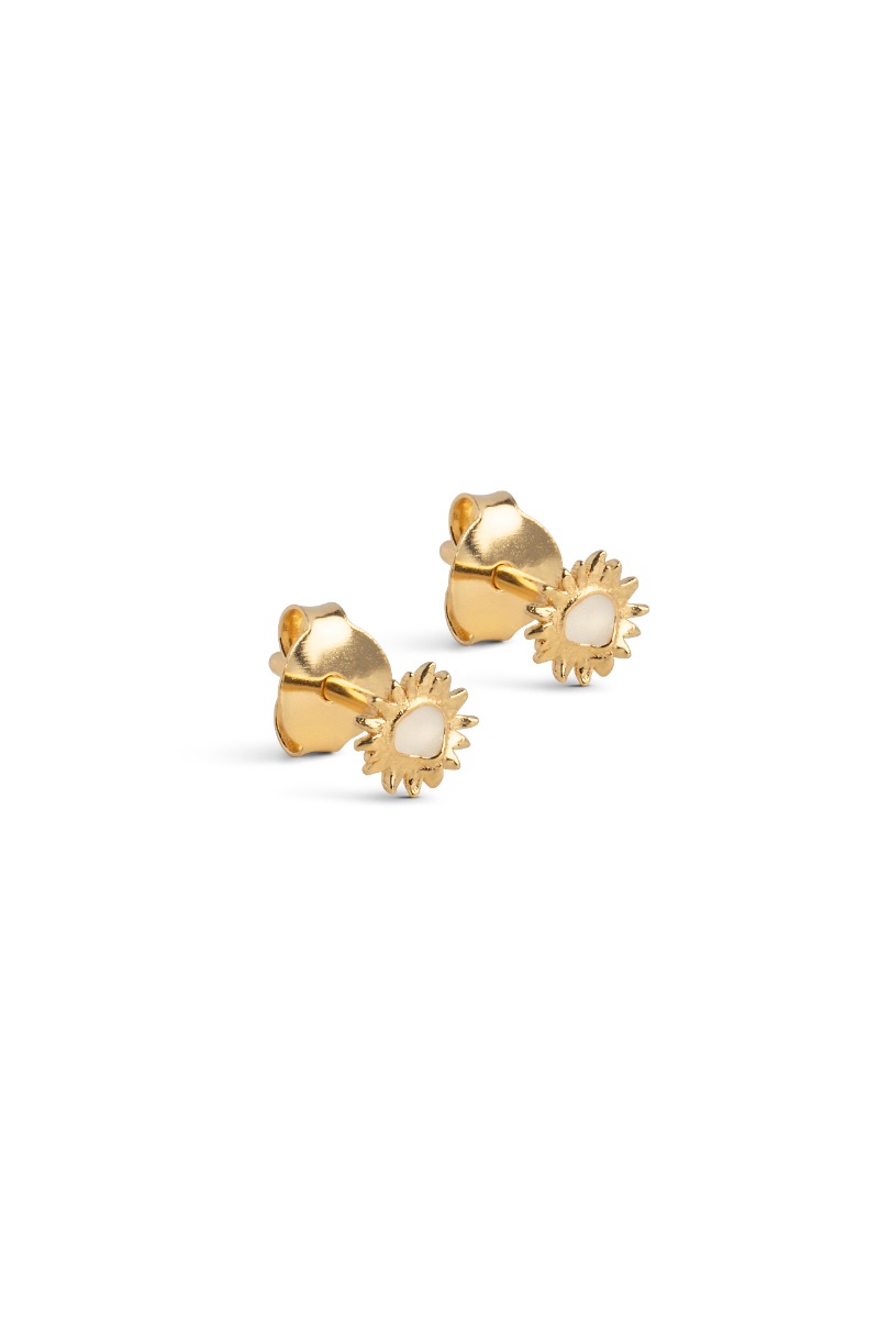 Enamel - øreringe - Studs Mini Sunshine - Daisy
