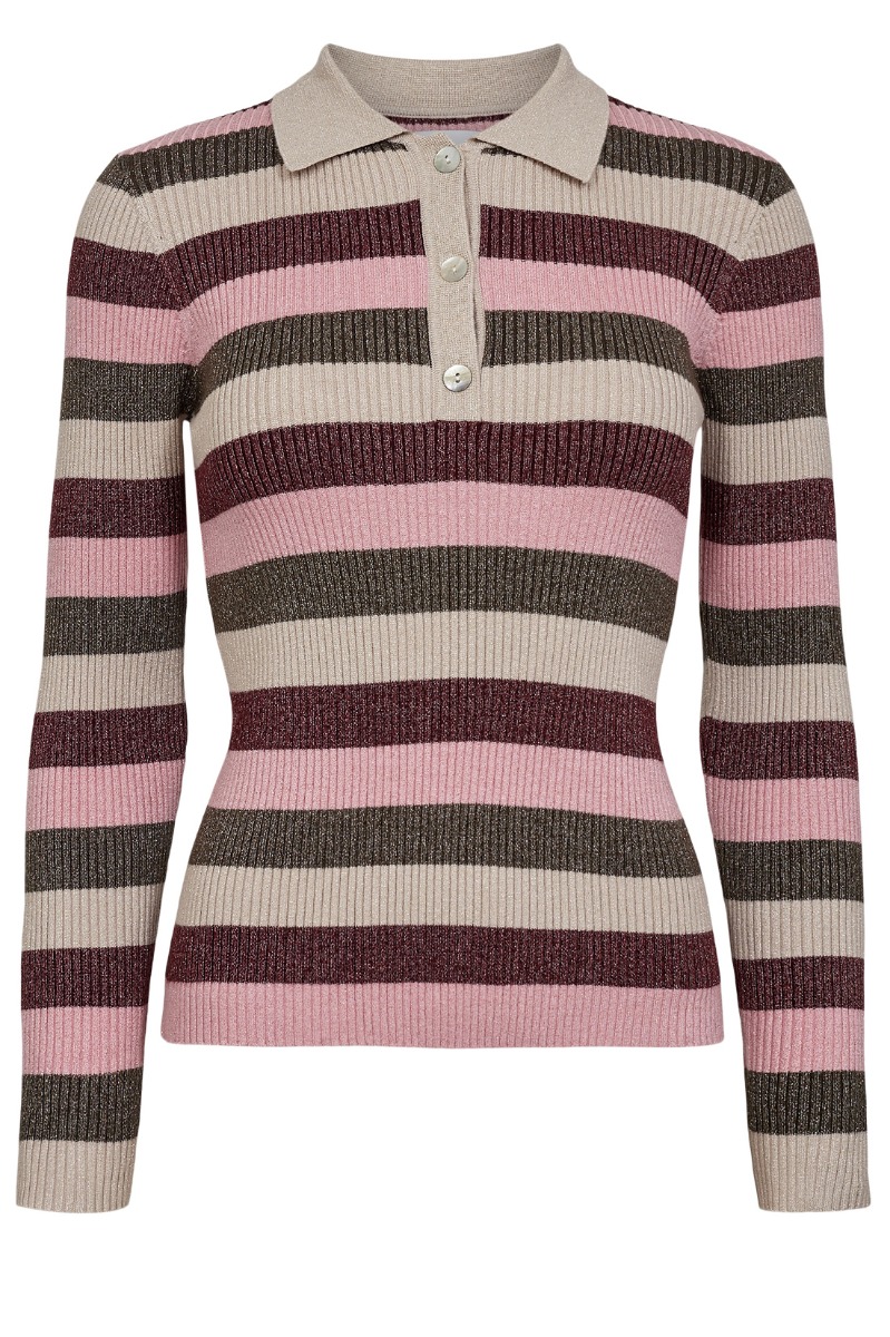 N?mph - Bluse - Moras Pullover - Gray Morn