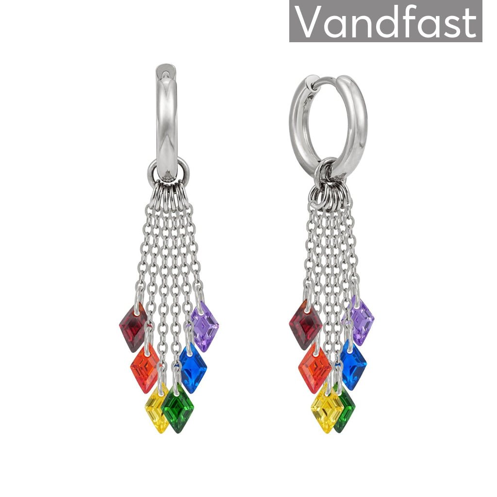 Moster Niller X Annebrauner Creole Monark Rainbow Øreringe
