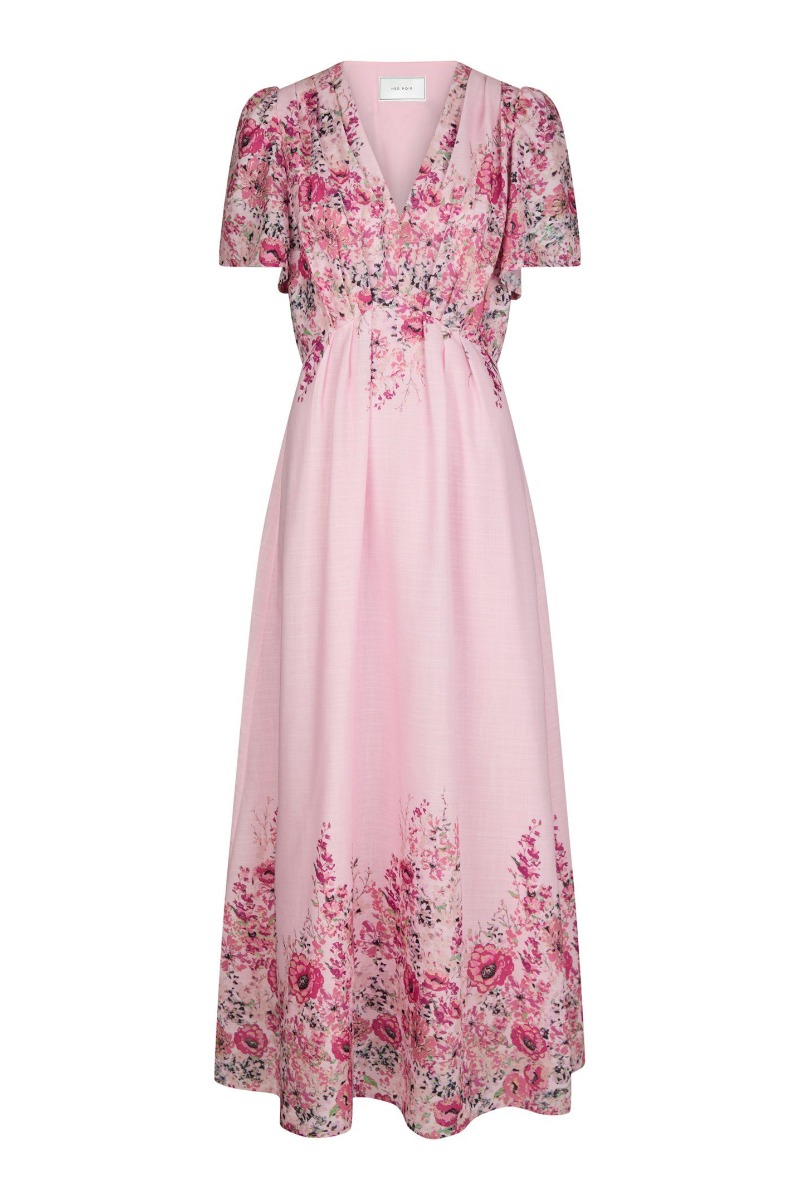 Neo Noir – Serna Flower Print Kjole – Lys Pink Udsalg