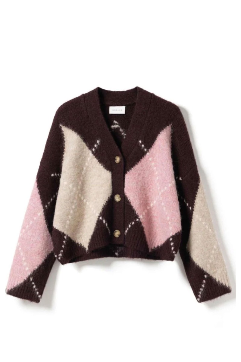 Noella - Cardigan - N-laiana Knit Cardigan - Winetasting Mix