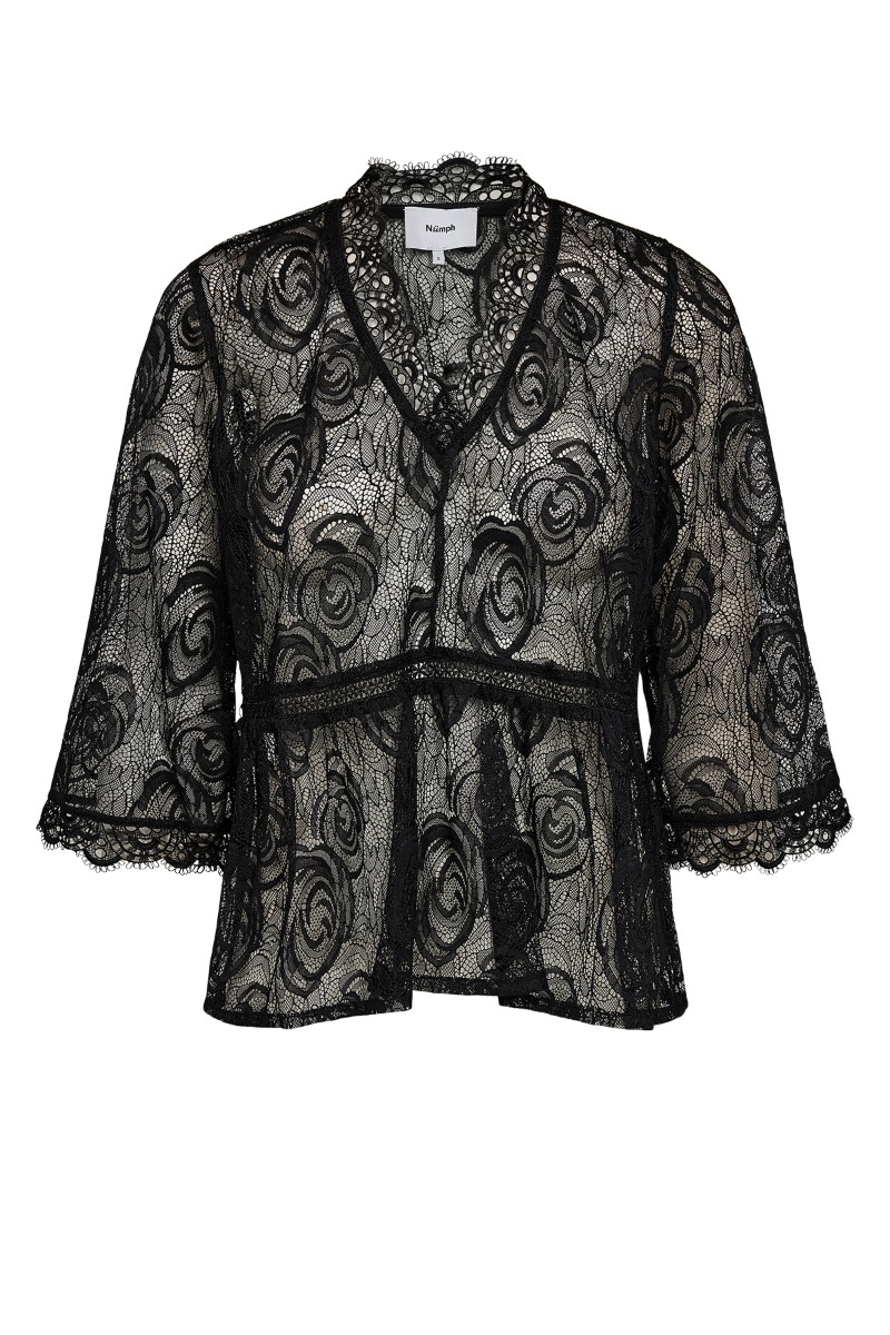 Nümph – Transparent Ibis Bluse – Udsalg hos Lykke by Lykke