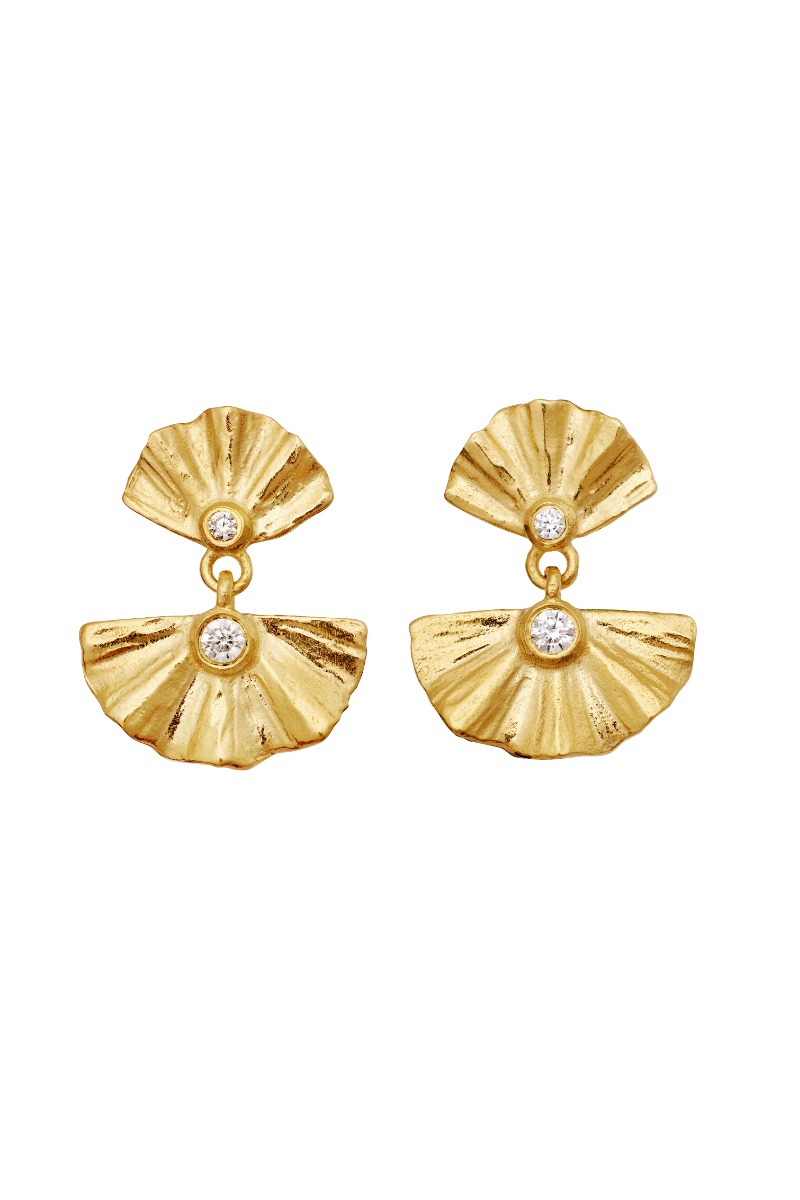 Maanesten - Odile øreringe i guld - Elegant design