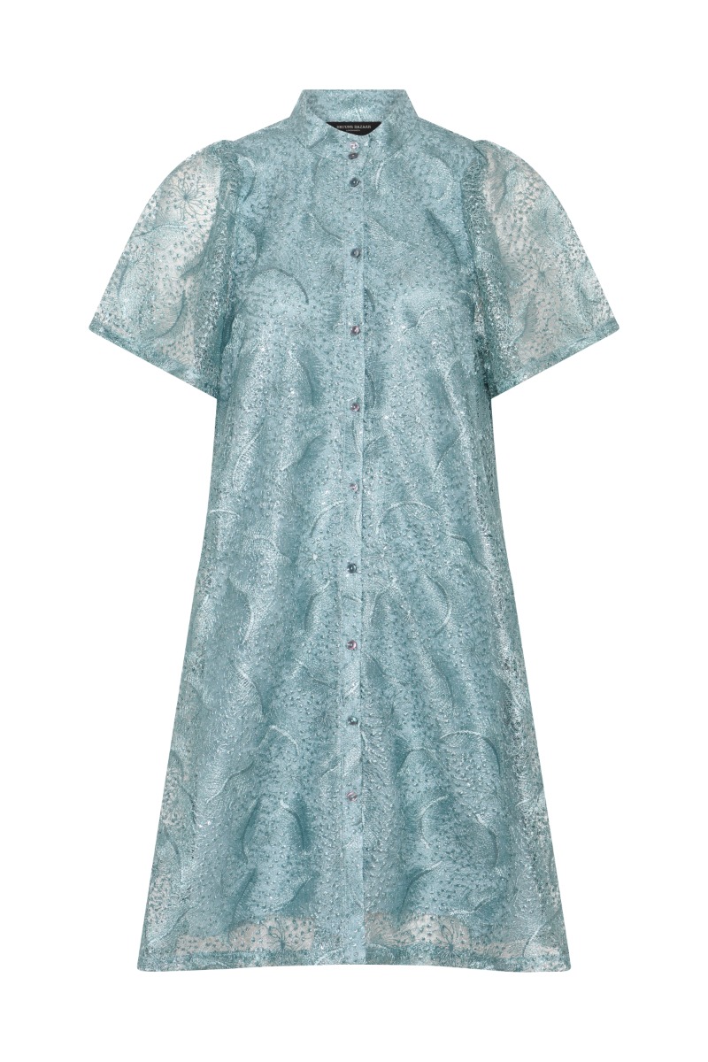 Bruuns Bazaar - Kjole - Palmbbphilly Dress - Aqua