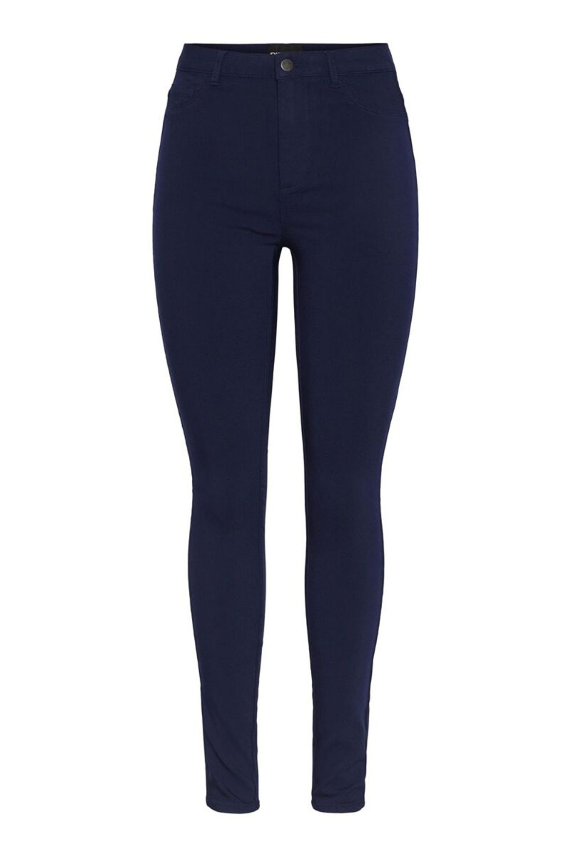 Pieces - Jeans - Perfekte Høj Talje Jeans - Maritime Blå