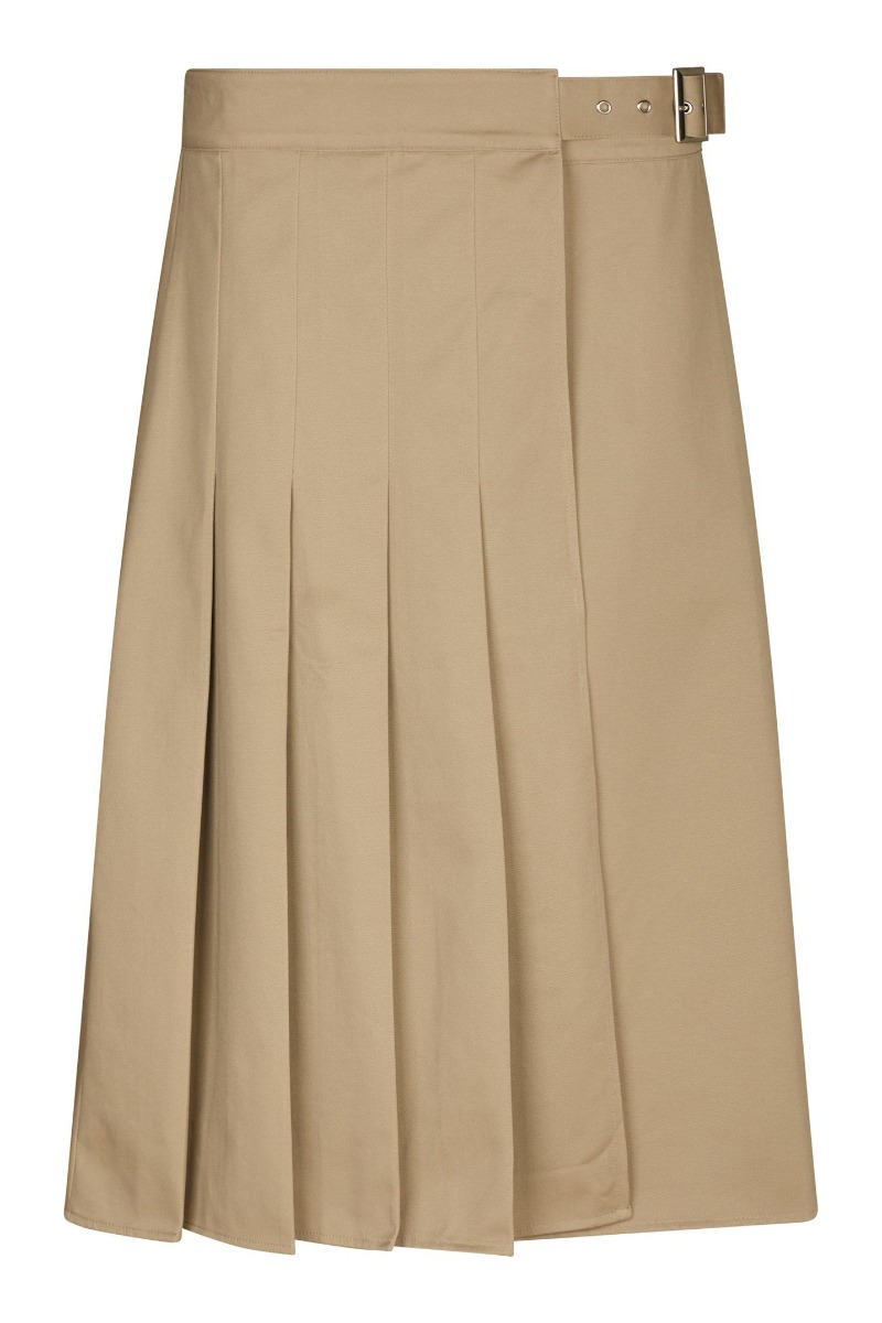 Neo Noir - Prisilla Twill Nederdel - Taupe Elegance