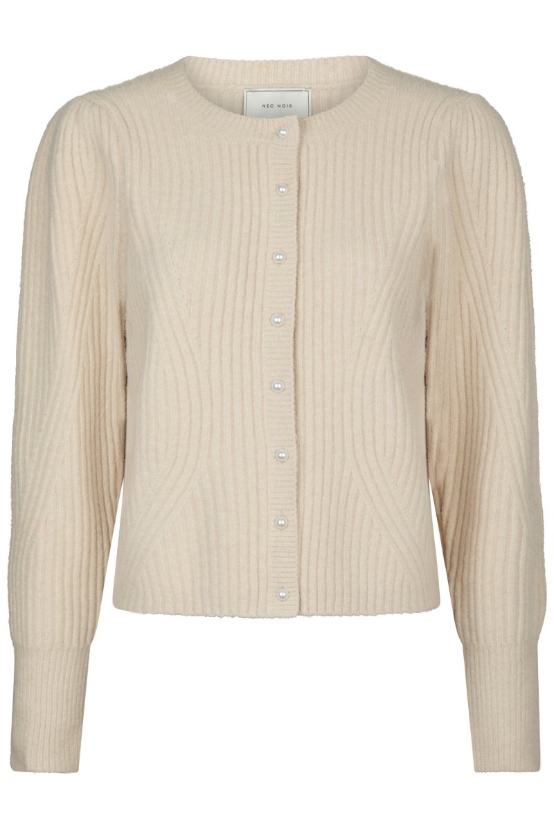 Neo Noir - Puli Knit Cardigan - Ivory til særlige anledninger