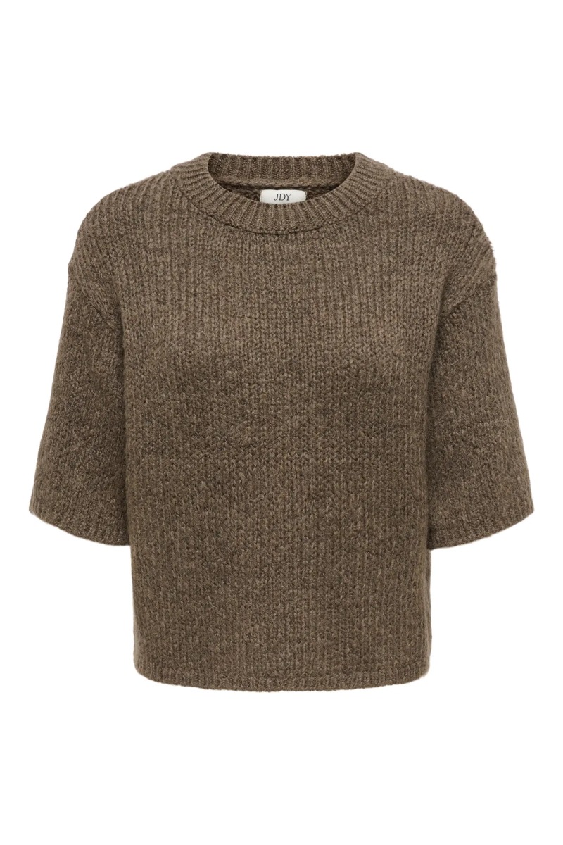 Jdy - T-shirt - Linea Ss Pullover O-neck - Shitake