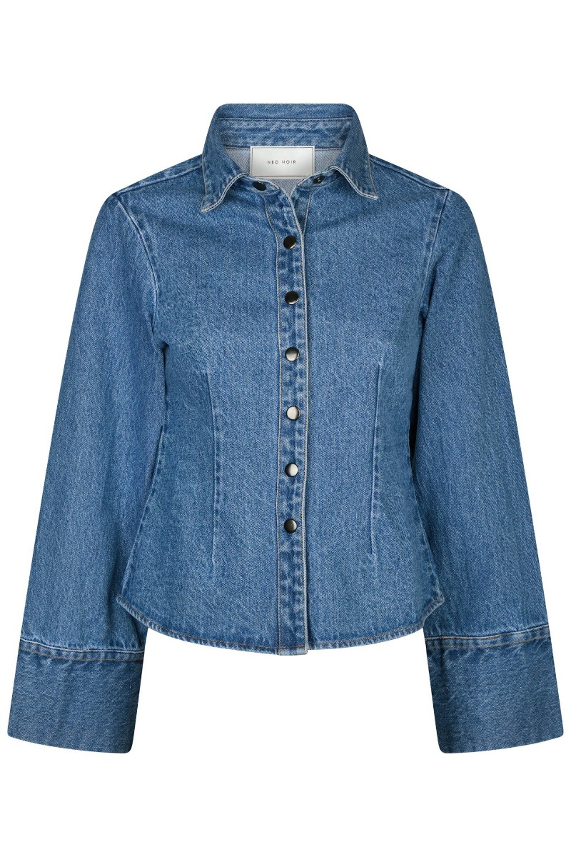 Neo Noir - Denim Bluse - Rosa D Shirt - Vintage Blue
