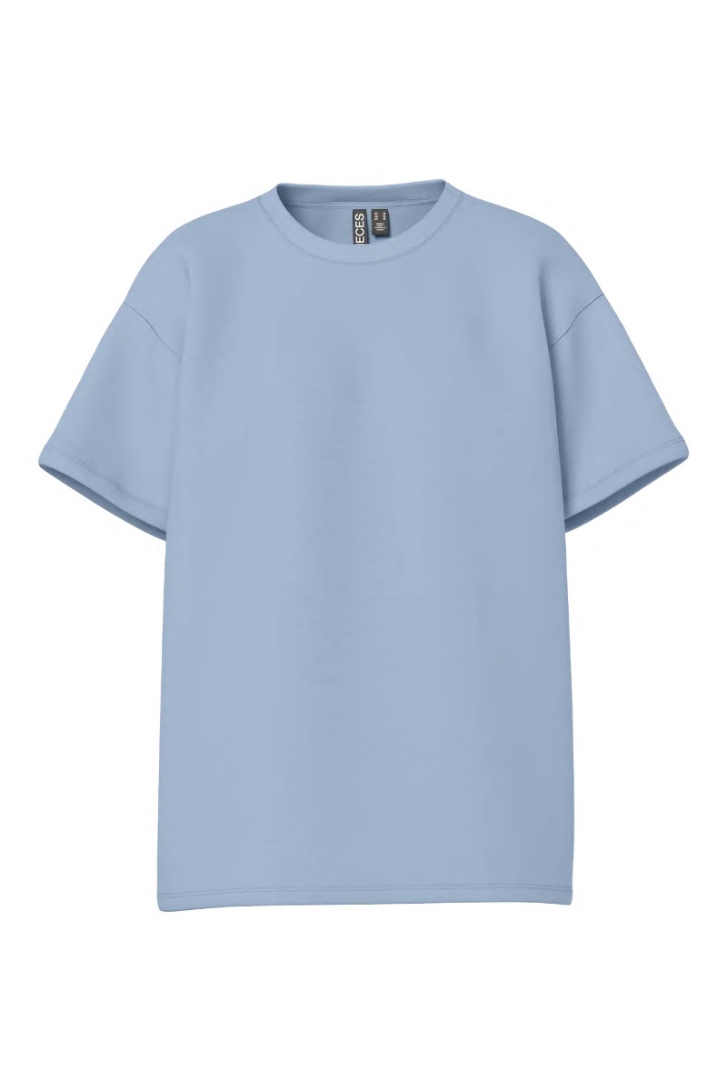 Pieces - Skylar T-shirt i Cashmere Blå - Ny sæsonfarve