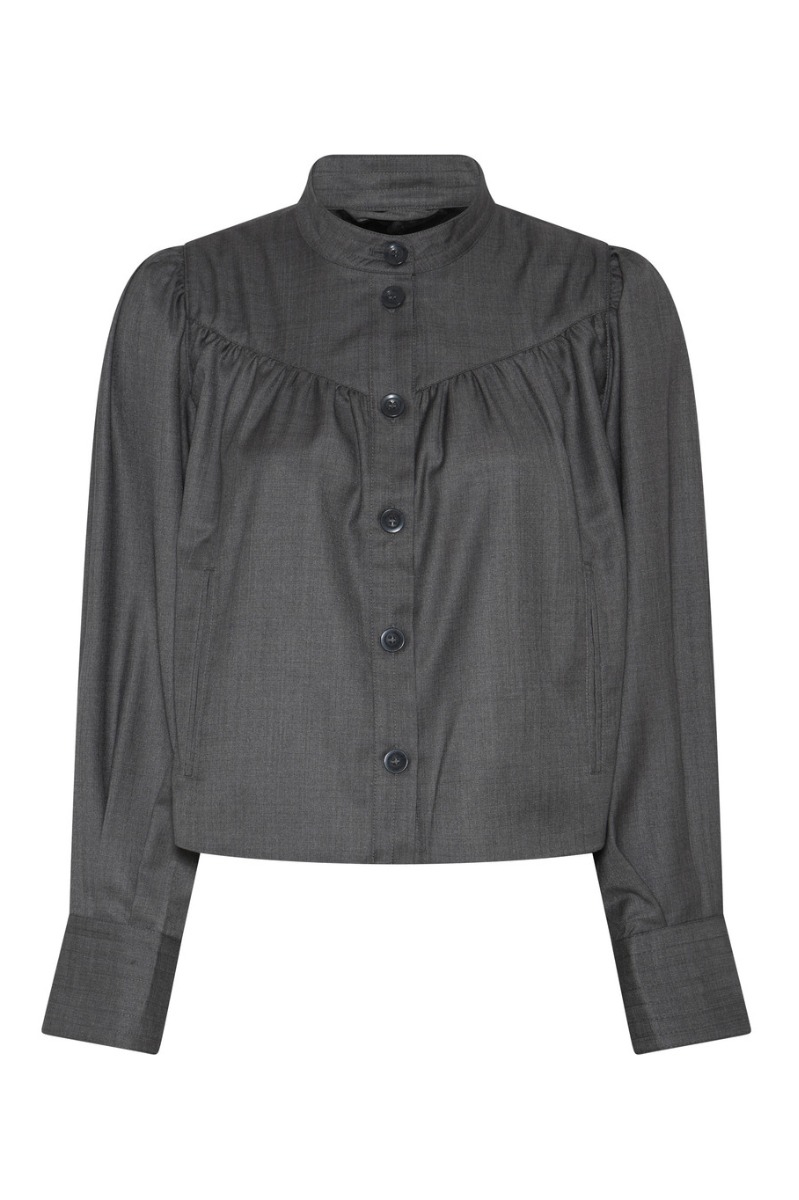 Bruuns Bazaar - Waterlily Tindra Blazer - Grå Melange