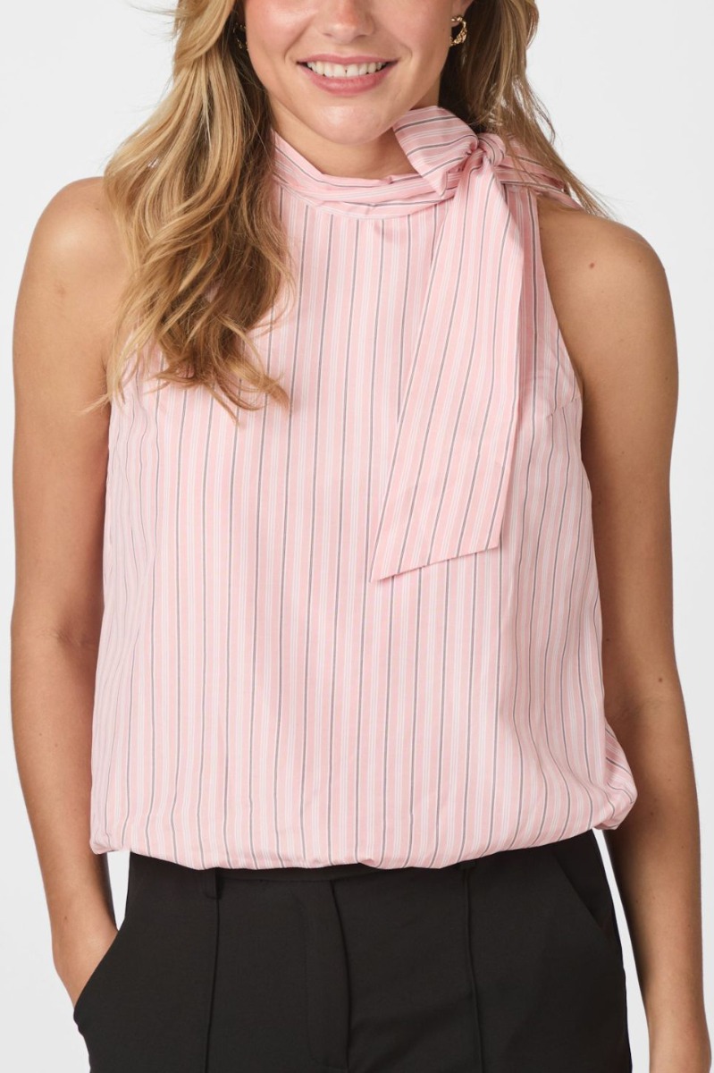 Elegant top fra Neo Noir - Veda Stripe i Rose Jewel Box