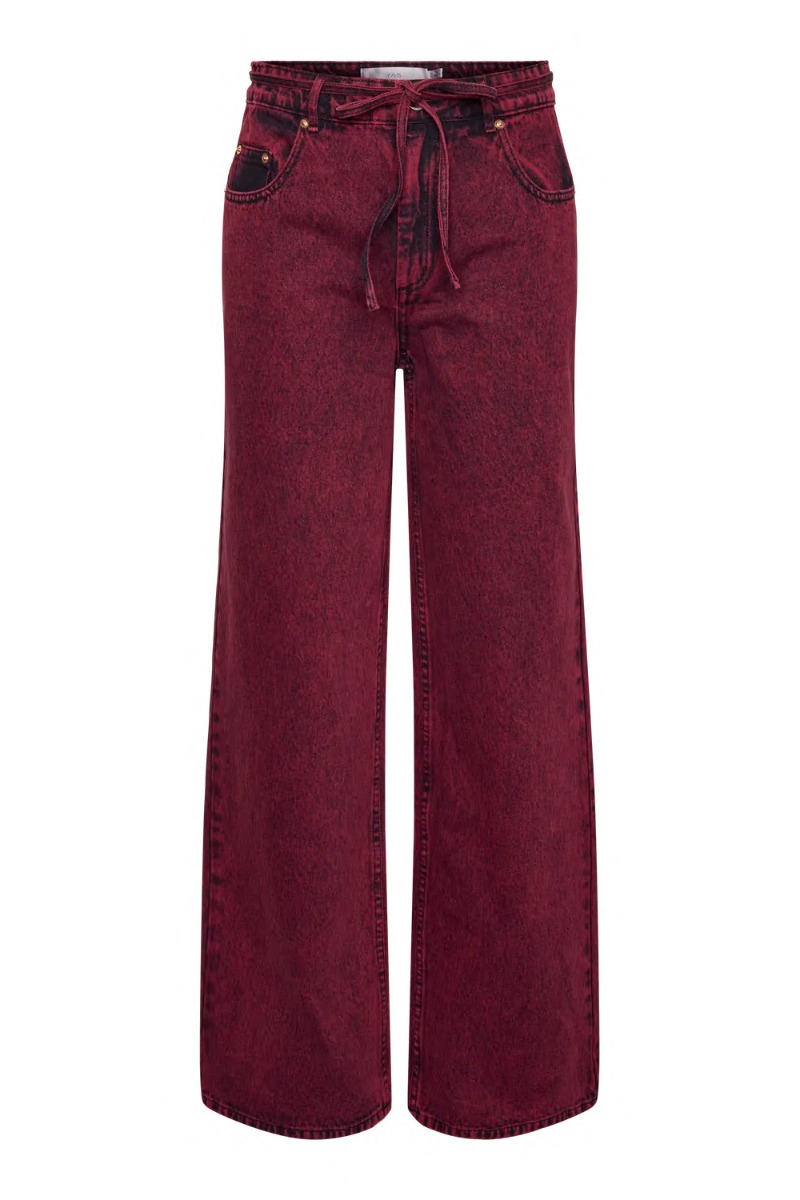 Yas Moon Hmw Jeans i Maroon - Fantastisk Stil!