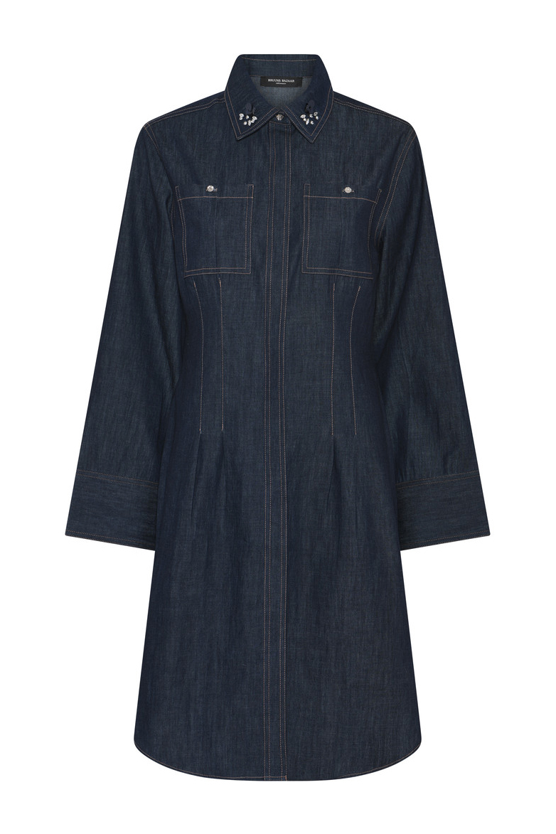 Bruuns Bazaar - Feminin Denimkjole - Chambra Ziki Dress