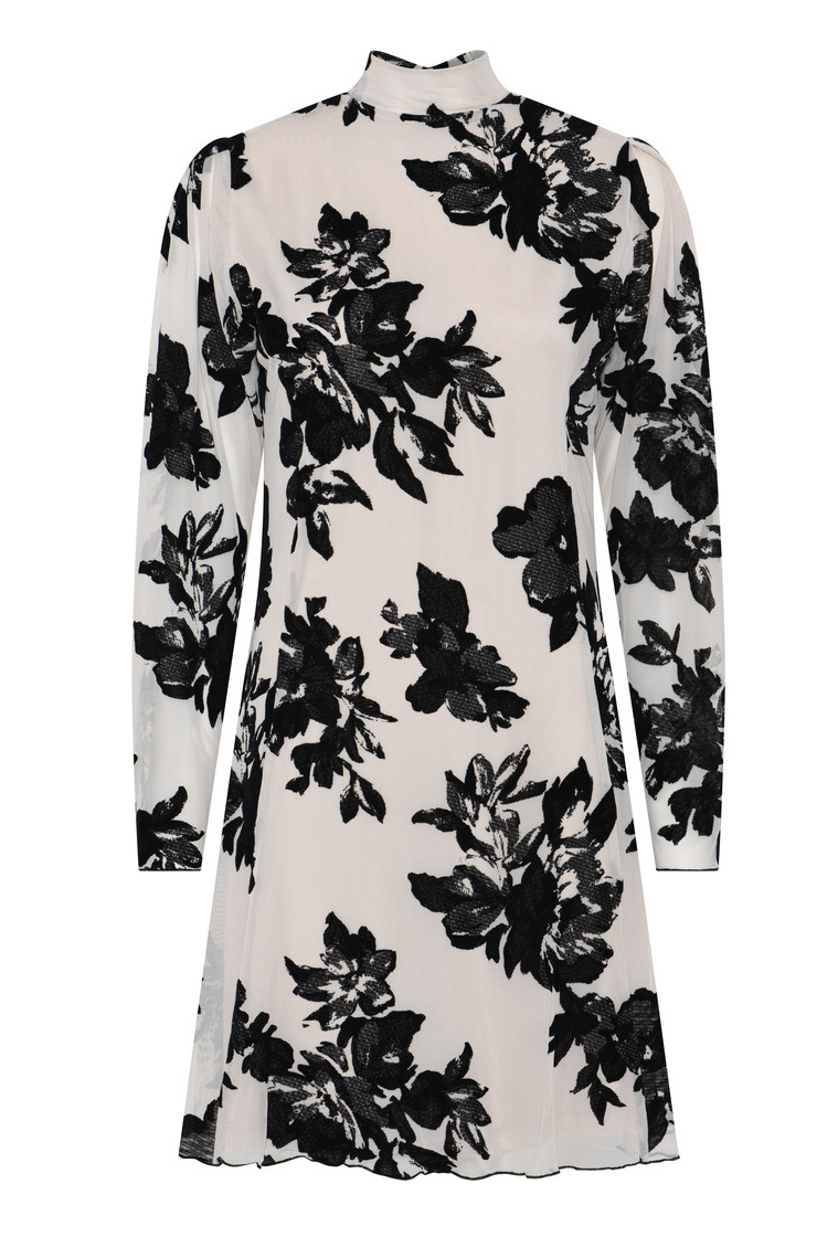 Bruuns Bazaar - Elegant Kjole med Blomsterprint - Midt December