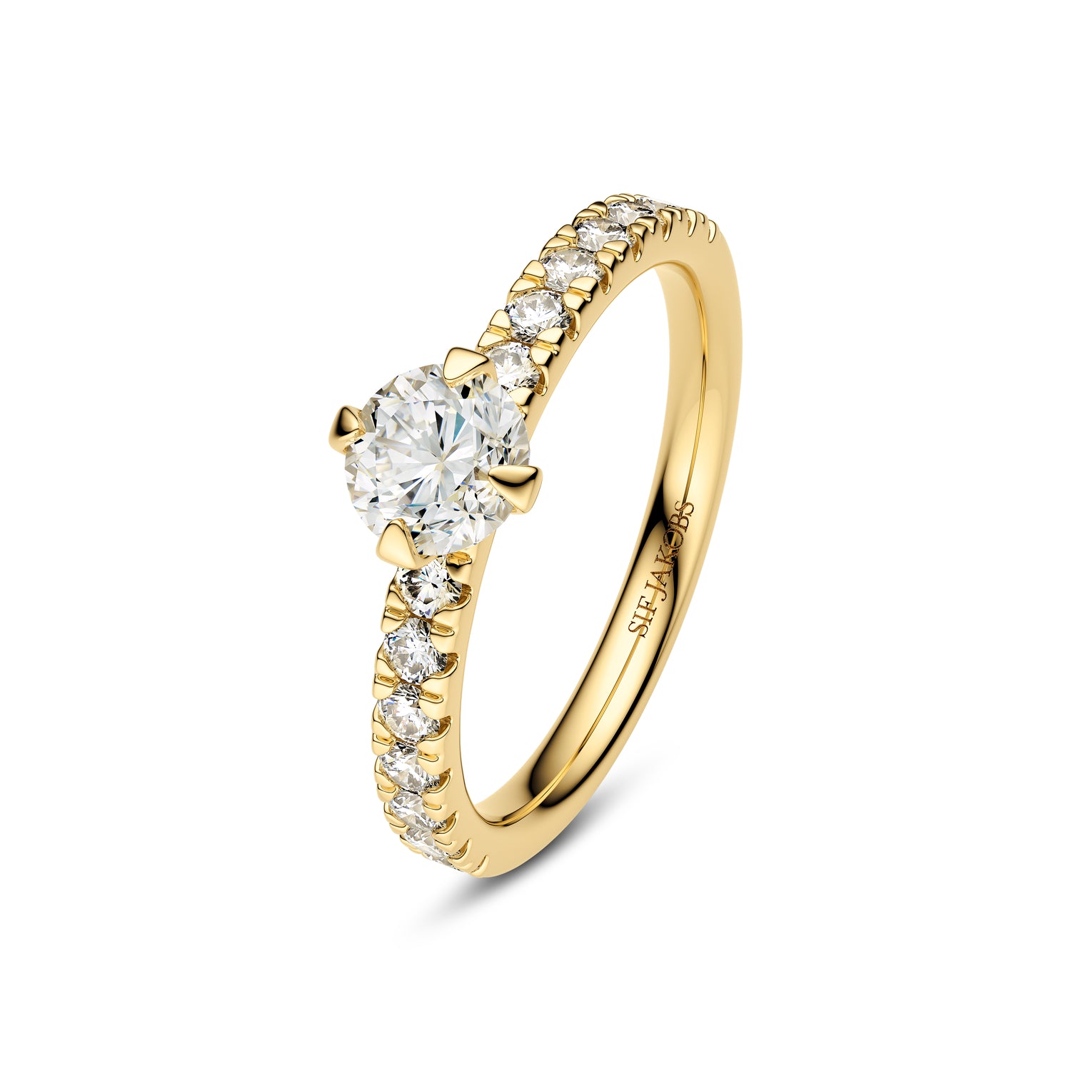 Ring Venice Solitaire Altro - 14 Kt Guld El Hvidguld 080-340 Ct Tw G-h Vs Lab-grown Diamanter