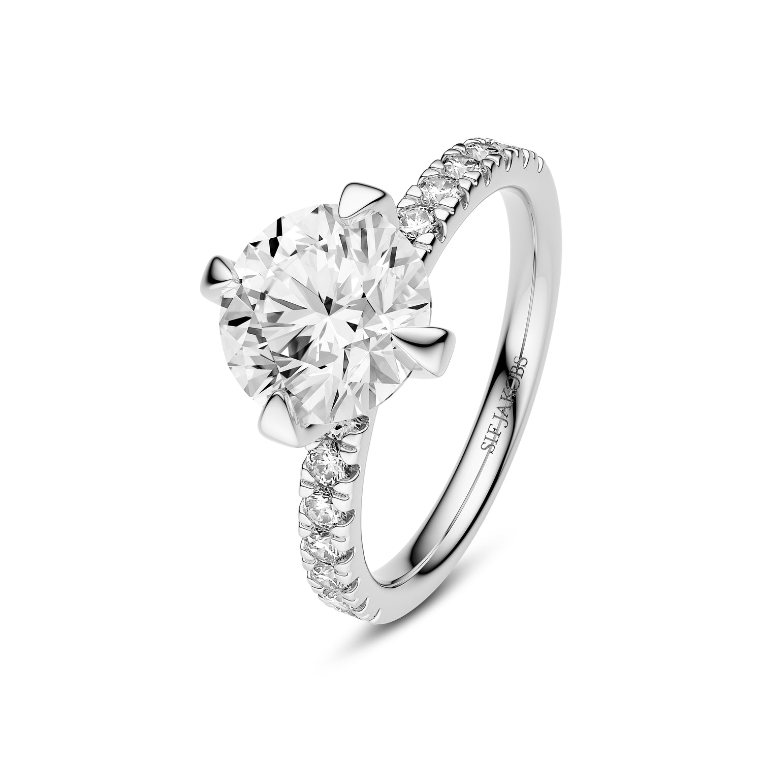 Ring Venice Solitaire Altro - 14 Kt Guld El Hvidguld 080-340 Ct Tw G-h Vs Lab-grown Diamanter