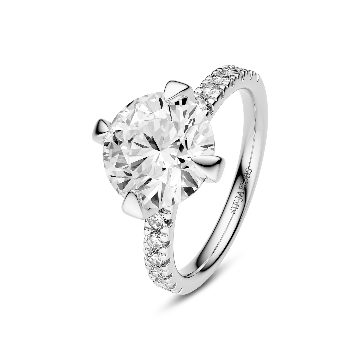 Ring Venice Solitaire Altro - 14 Kt Guld El Hvidguld 080-340 Ct Tw G-h Vs Lab-grown Diamanter