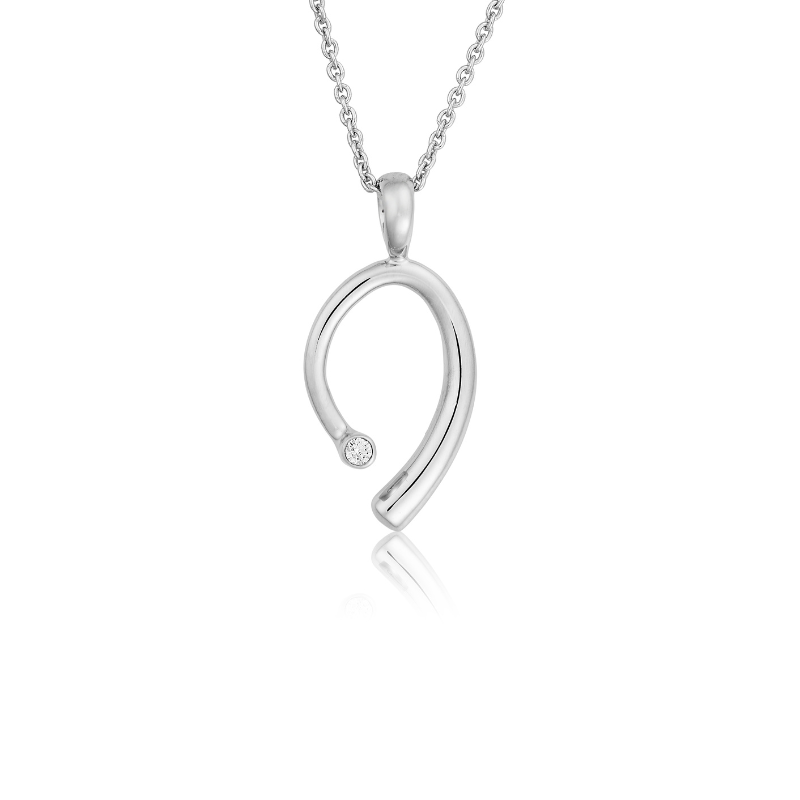 Sølv Halssmykke med Zirkonia - Elegant og Feminint Design