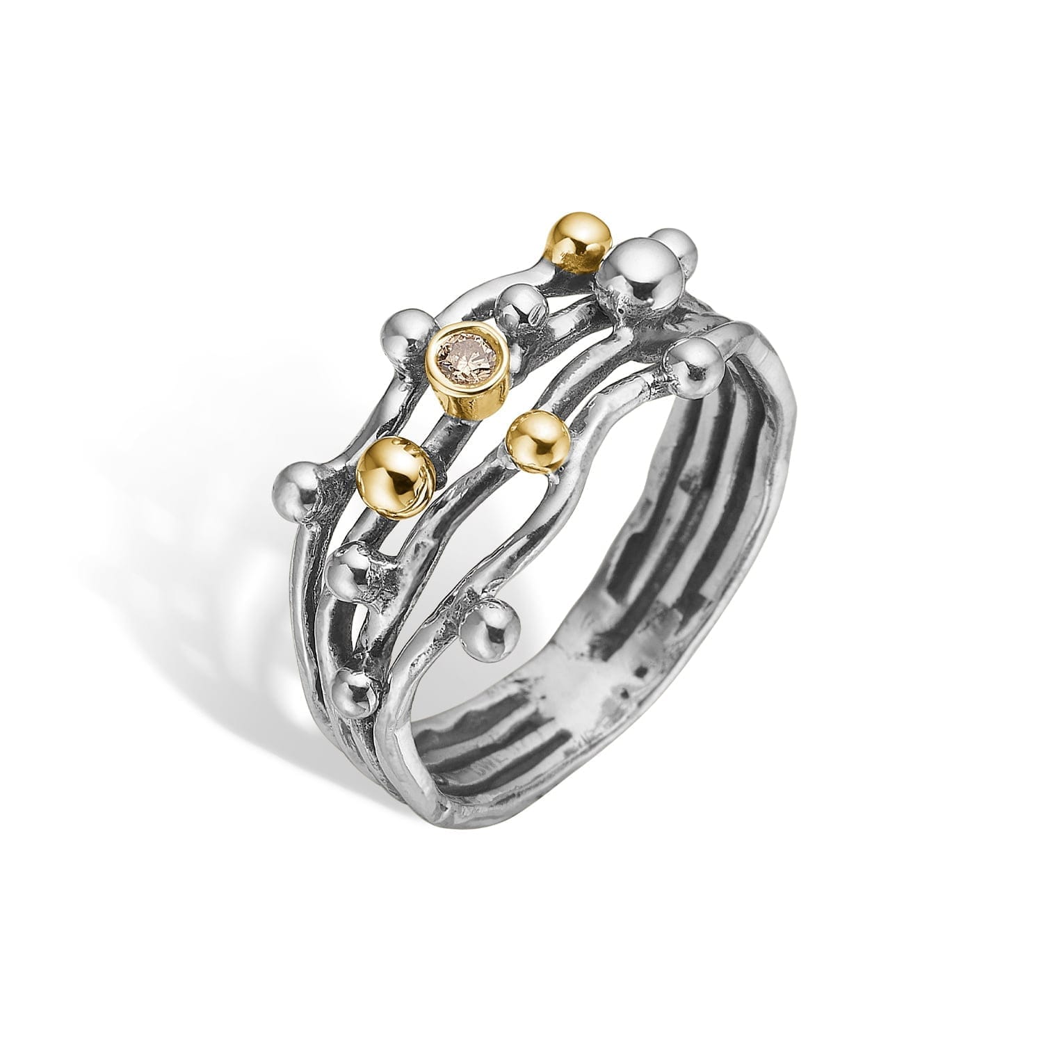 Urban Harlem Buds-4 Polished Ring i 925 Sterling Sølv