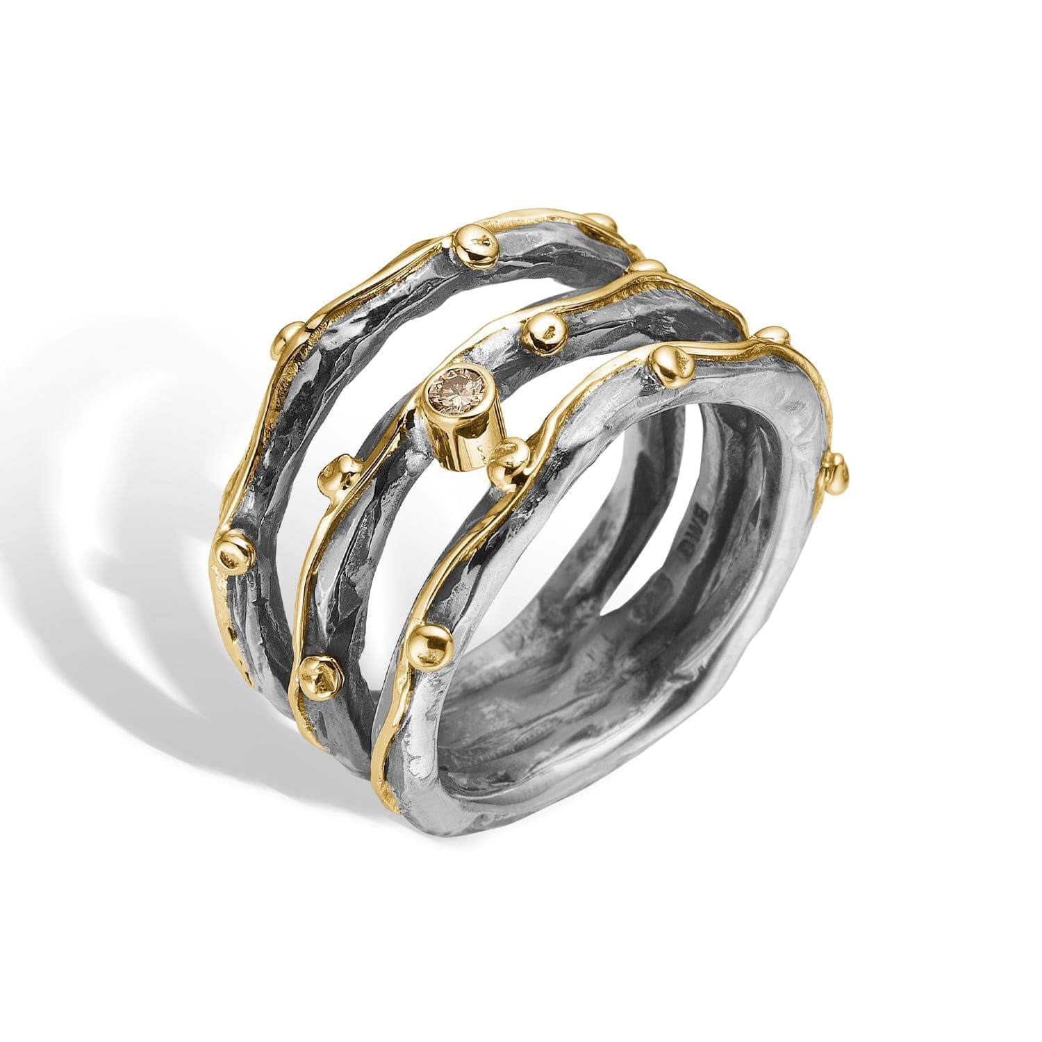 Zeus Tribeca-1 Polished Sølvring – Eksklusiv Designklassiker