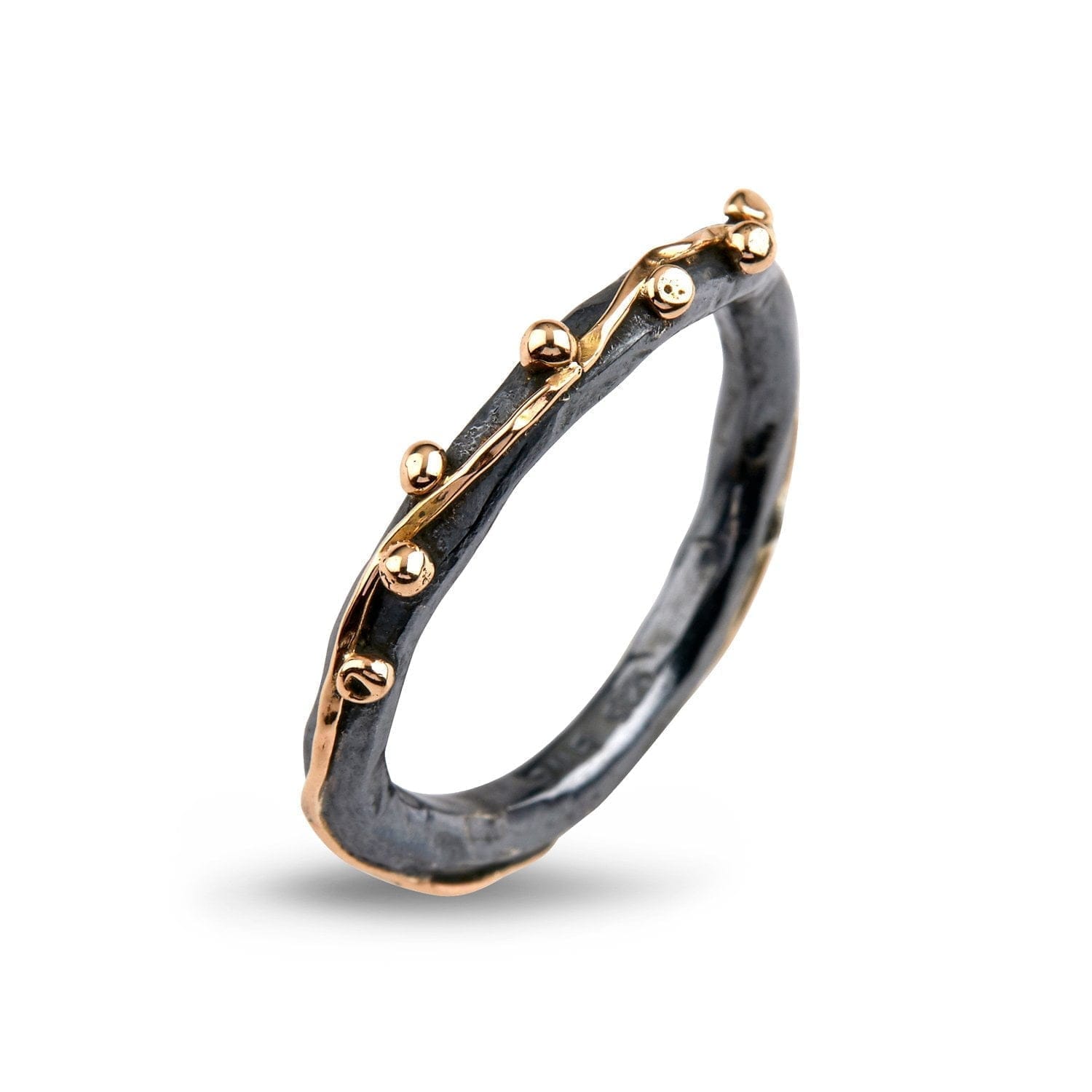 Ring Zeus Plain - Håndlavet Sølvring i Råt Design