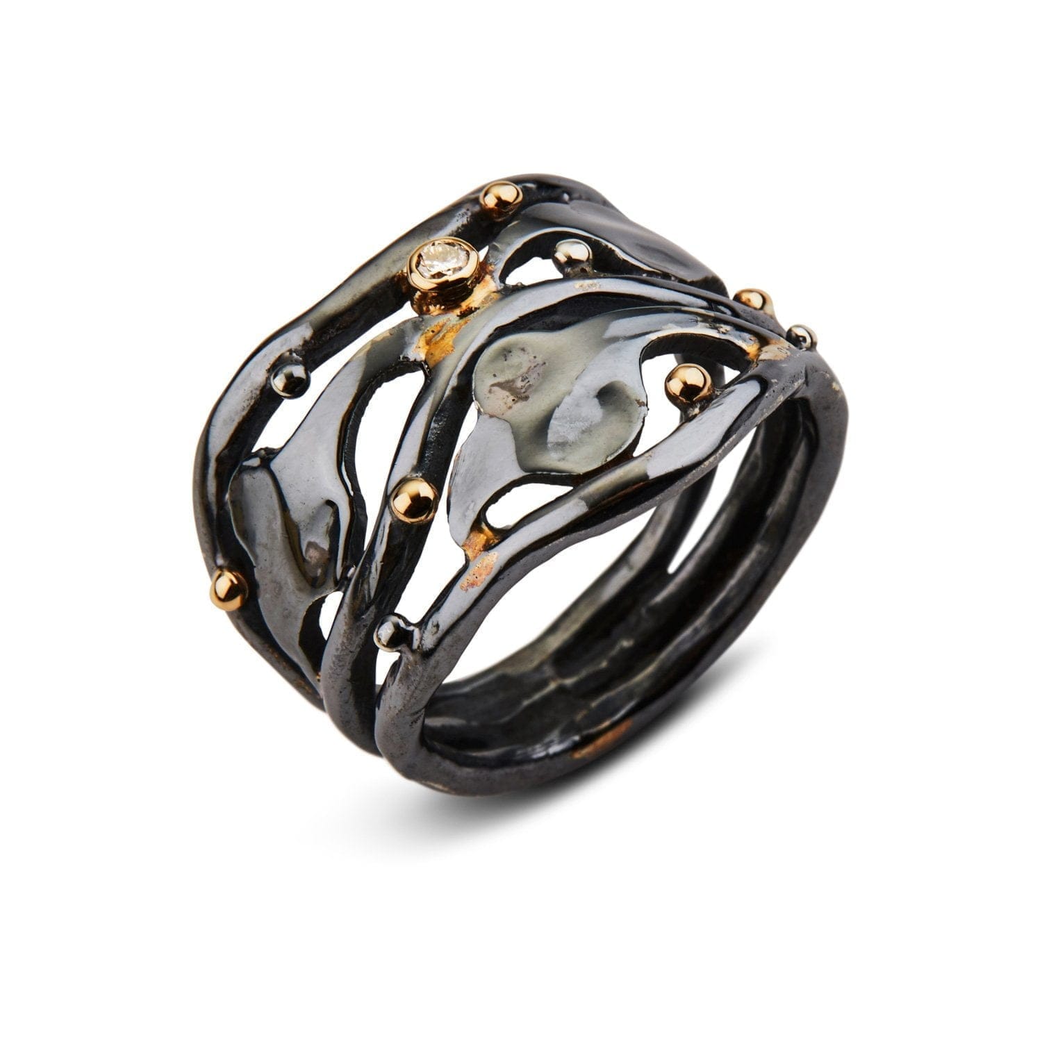 Ring Buckingham i Sølv med Diamant - 52 fra Bybirdie.dk