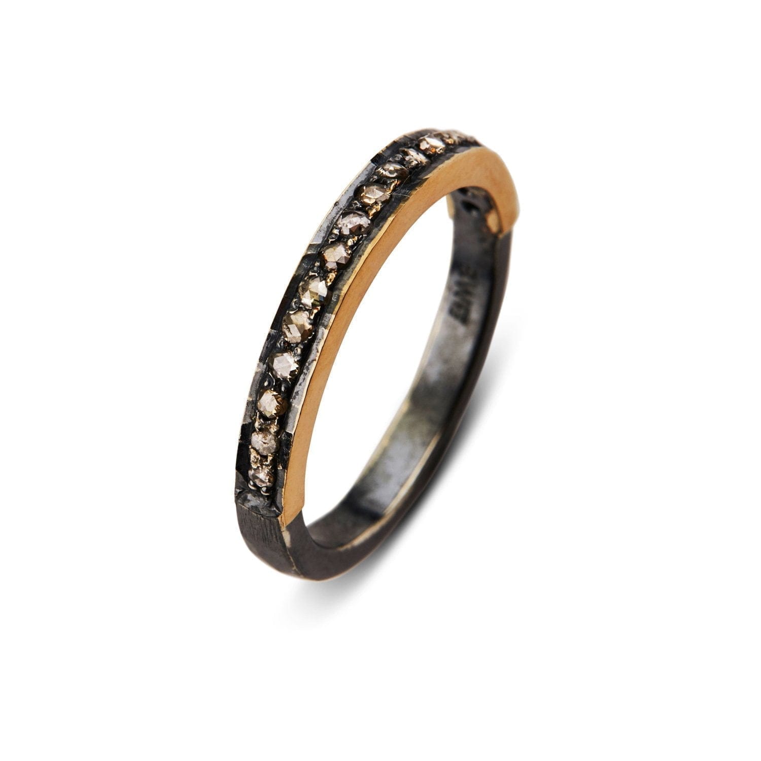 Ring Jackie Pavé – Håndlavet Sølvring med Diamanter