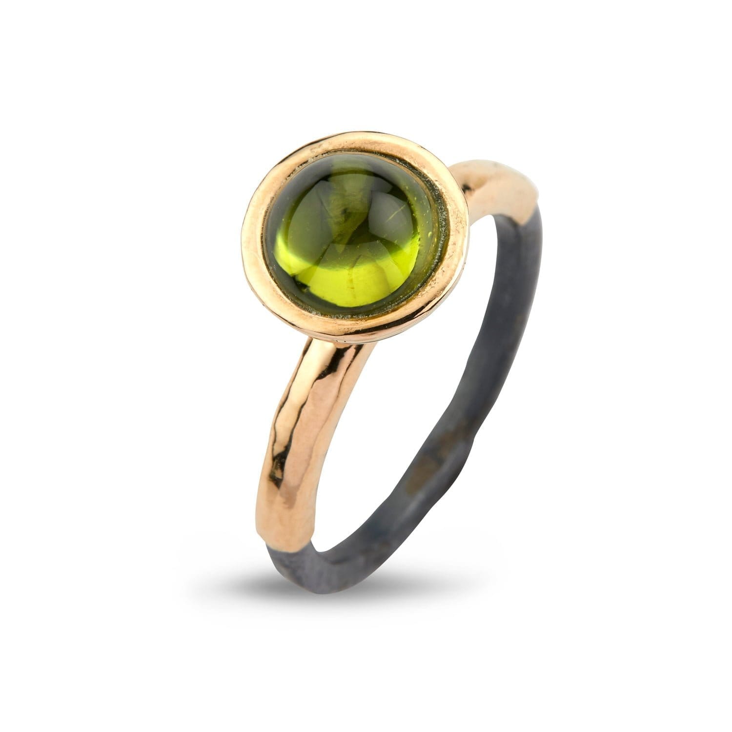 Ring Victoria Rose med Peridot - Håndlavet i Sølv og Guld