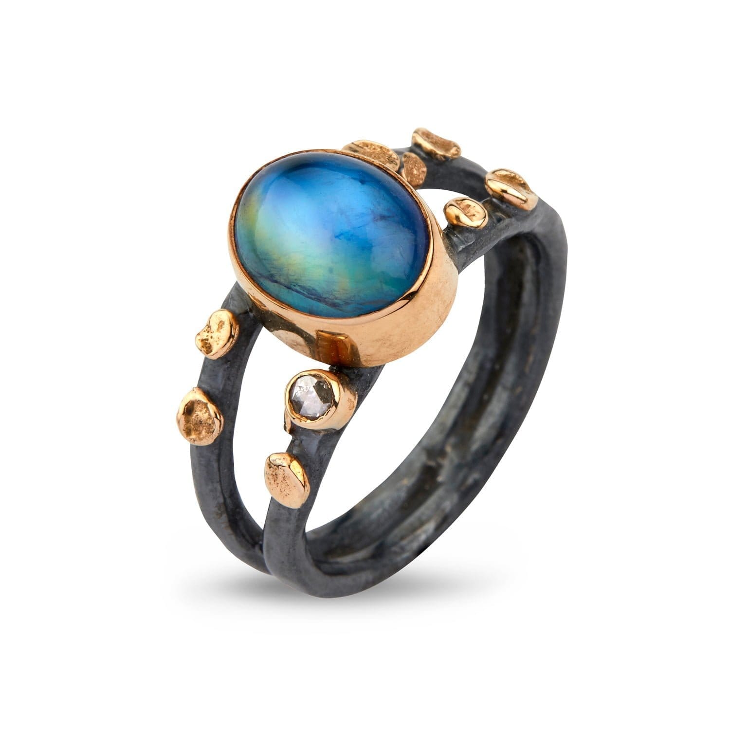 Ring Cara Rainbow Moon – Diamantring fra Bybirdie.dk